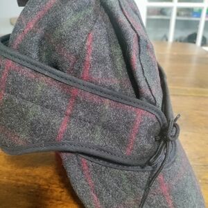 Stormy Kromer 7 1/4 Brand New With TagsPlaid Wool Hat with Ear Flaps